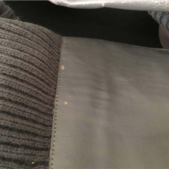 Bakers "Cashmere" Fold Over Sweater Top Mid Calf Platform Boots Gray 7.5 Buckle - Picture 6 of 9